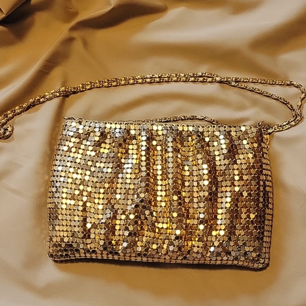 Gold metallic purse